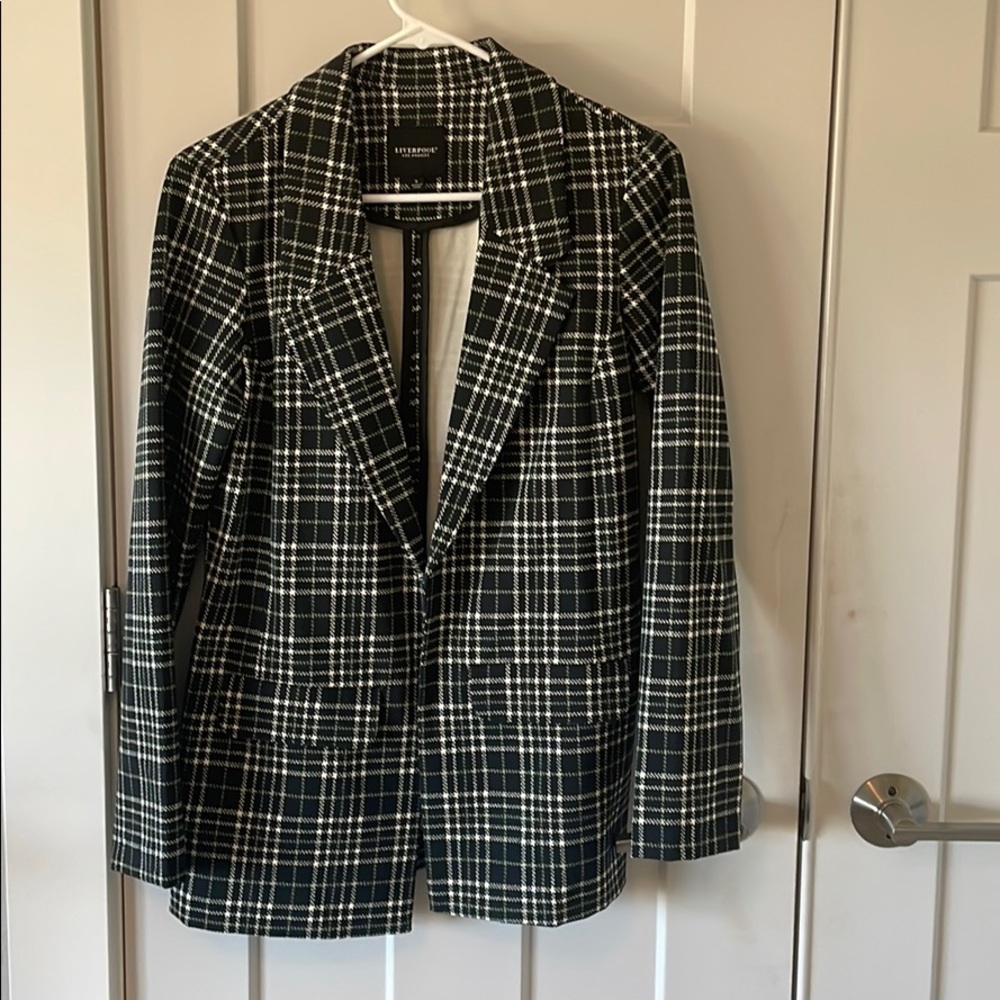 Liverpool plaid boyfriend blazer
